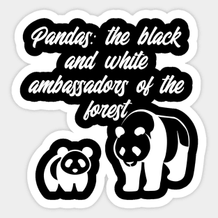 T-Shirt Pandas Sticker